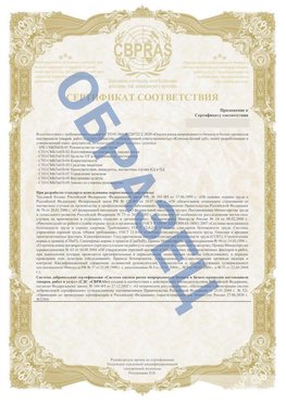 Образец Приложение к СТО 01.064.00220722.2-2020 Нарьян-Мар Сертификат СТО 01.064.00220722.2-2020 